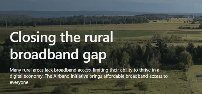 rural farmland, closing the digital divide