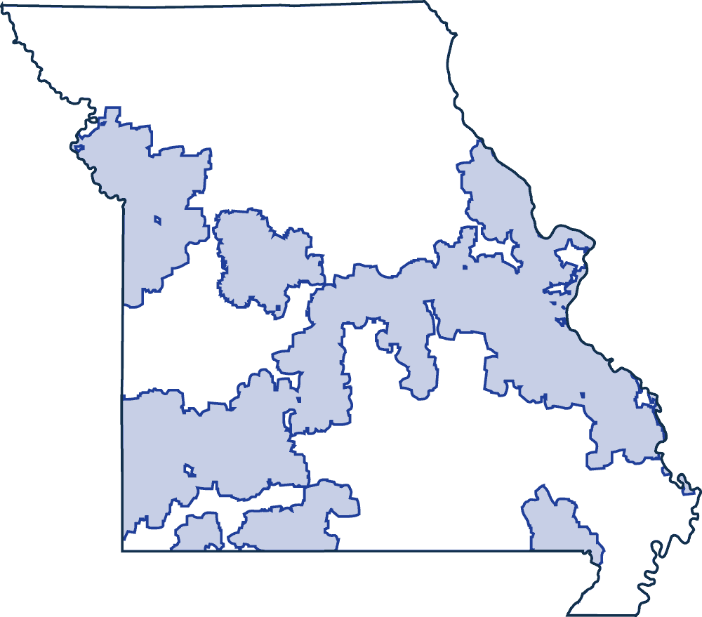 Missouri Service Area Map